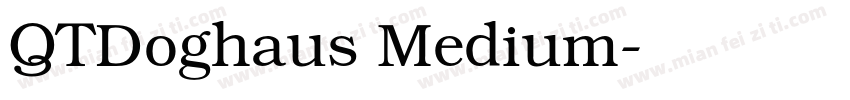 QTDoghaus Medium字体转换